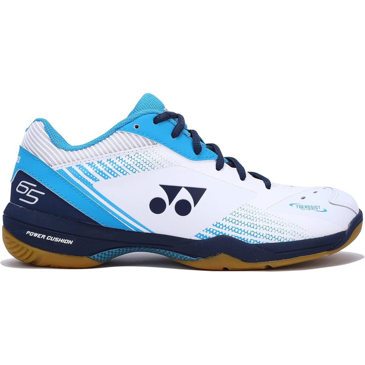 Yonex Power Cushion 65 Z Men Badminton Shoes, SHB65Z3MEX, White/Ocean Blue, 41