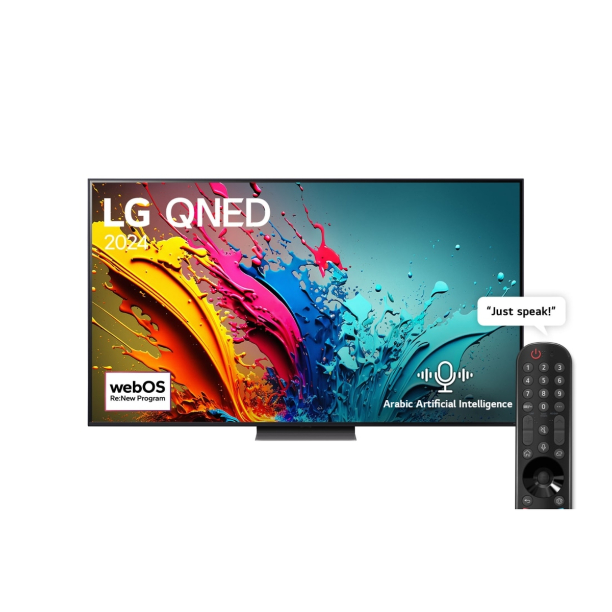 LG 86 Inch QNED AI QNED86 4K Smart TV, AI Magic Remote, HDR10, WebOS24, 2024, 86QNED86T6A