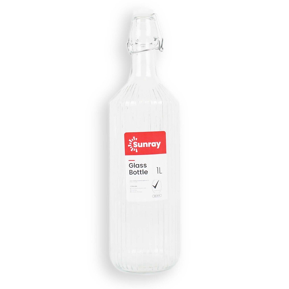 Sunray Stripped Round Bottle, 1000 ml