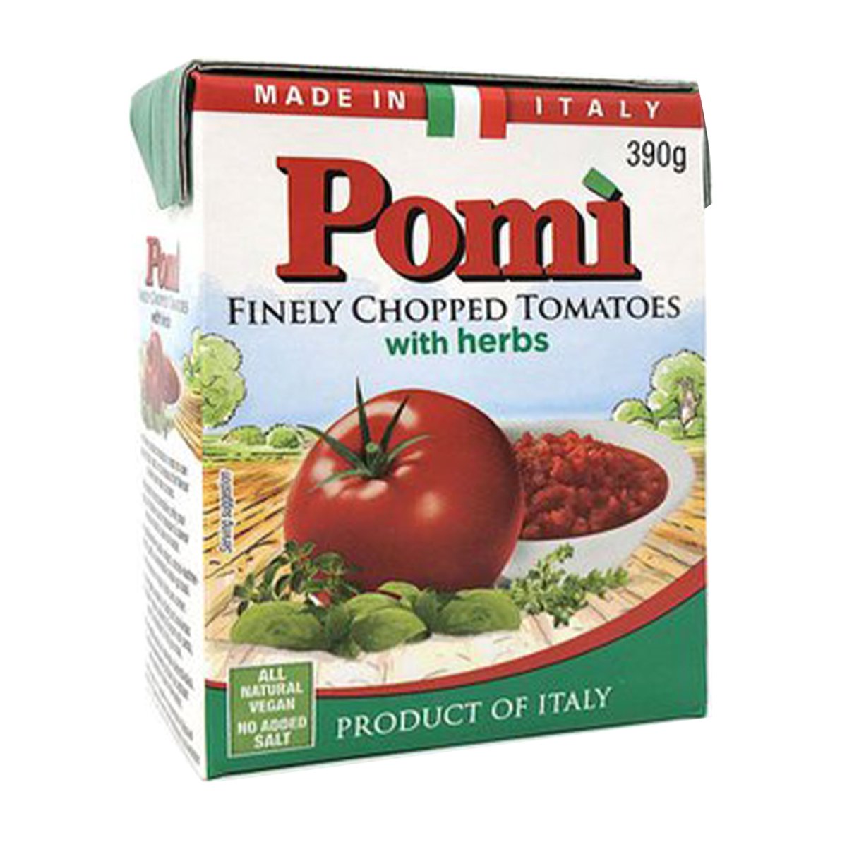 Pomi Finely Chopped Tomatoes With Herbs 390 g