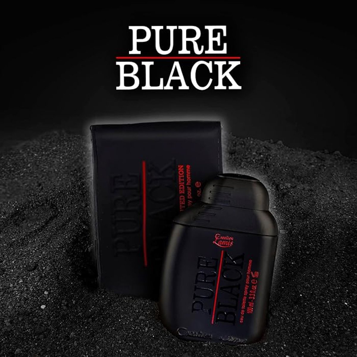 Creation Lamis EDT Pure Black For Men Value Pack 2 x 100 ml