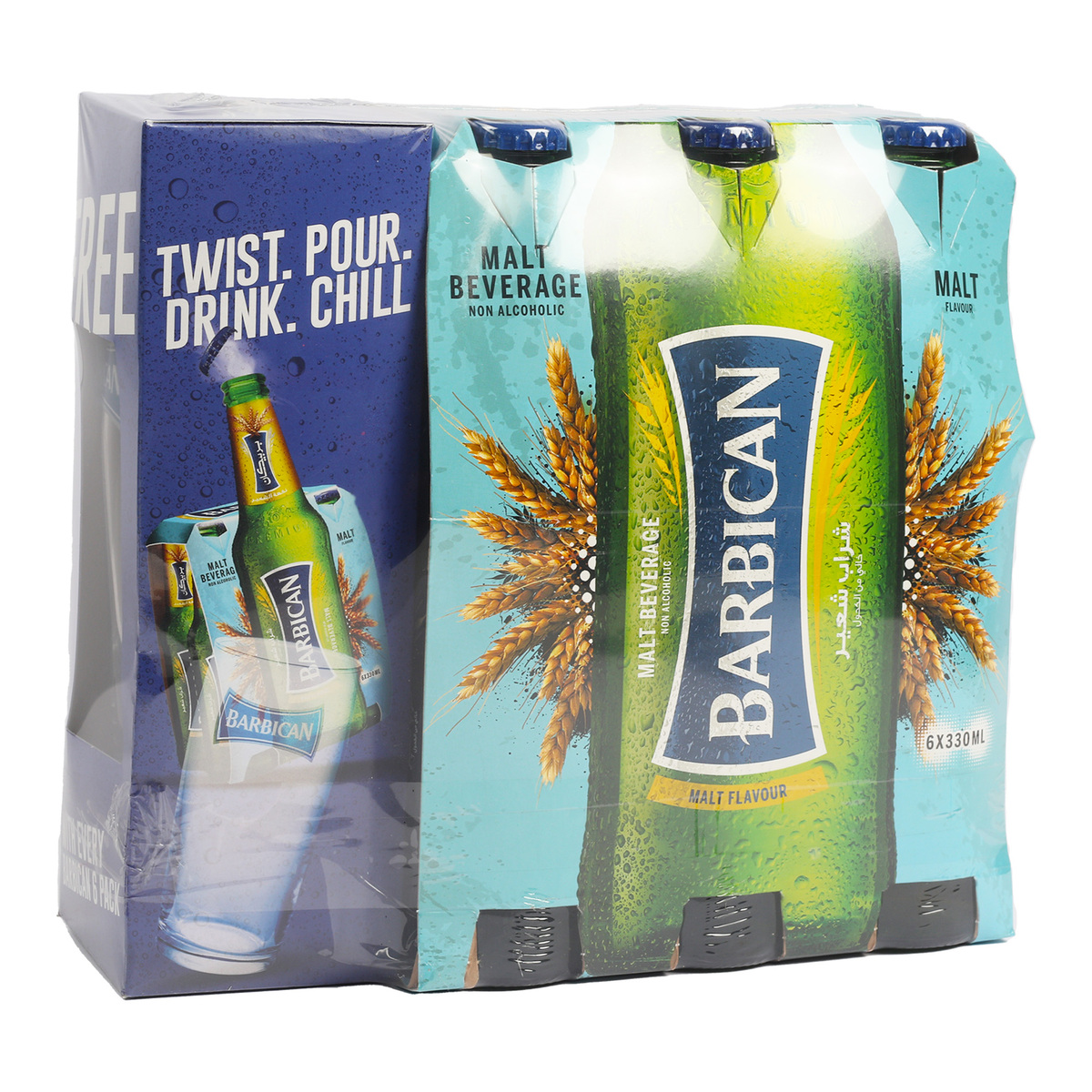 Barbican Non Alcoholic Beer 6 x 330 ml + Glass