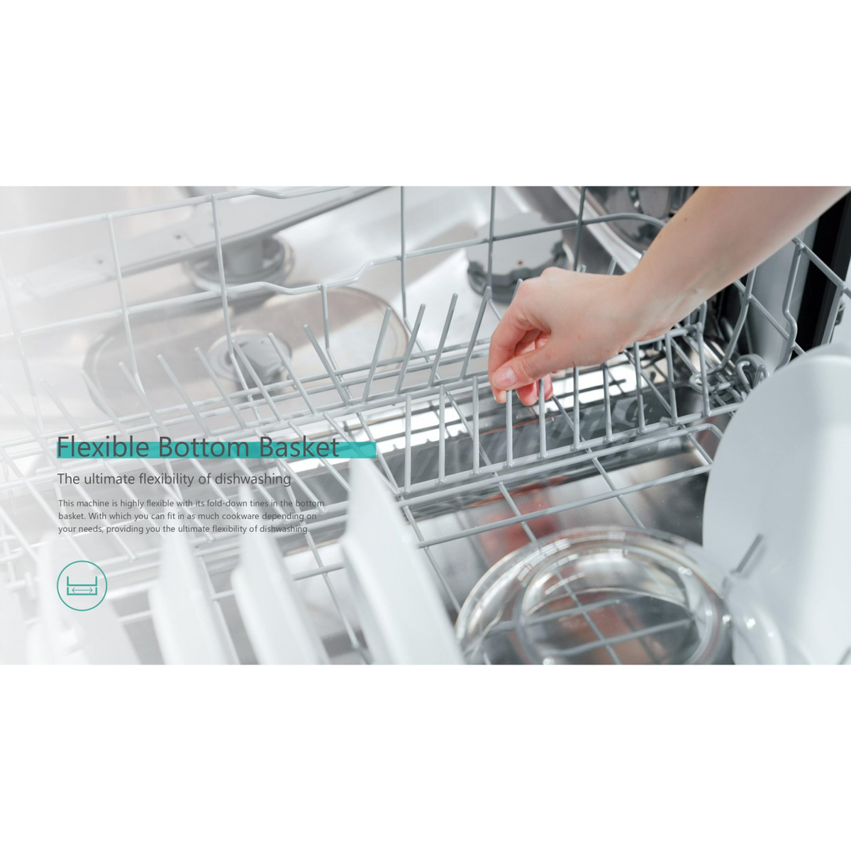 Hisense Freestanding Dishwasher, 60 cm, Silver, HS623E90X