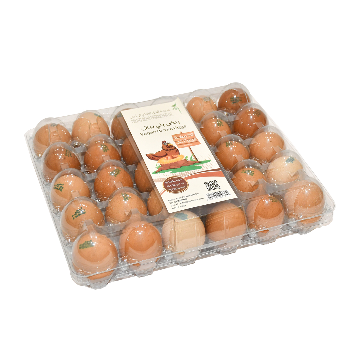 Palms Agro Vegan Brown Eggs Large 30pcs