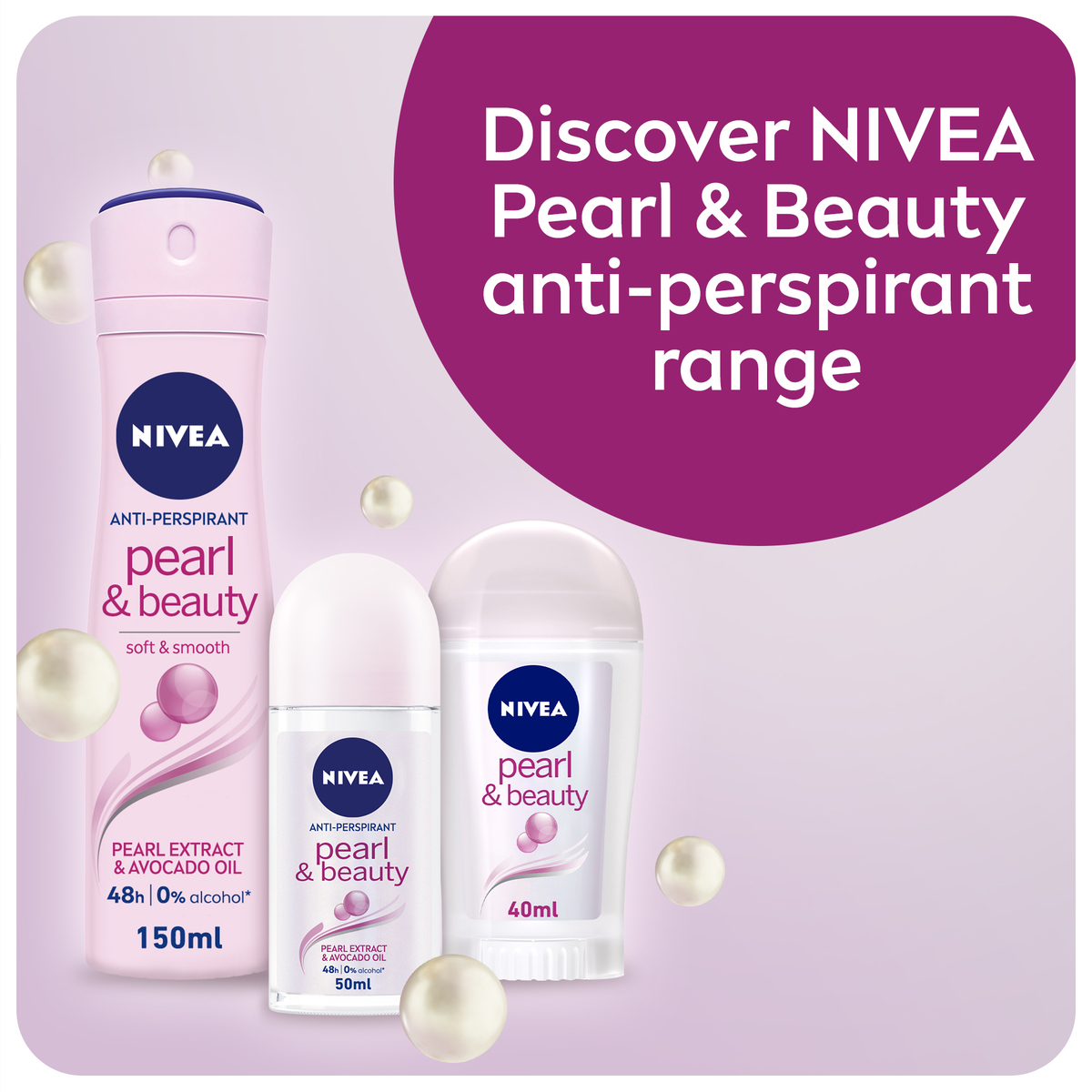 Nivea Antiperspirant Spray for Women Pearl & Beauty 150 ml