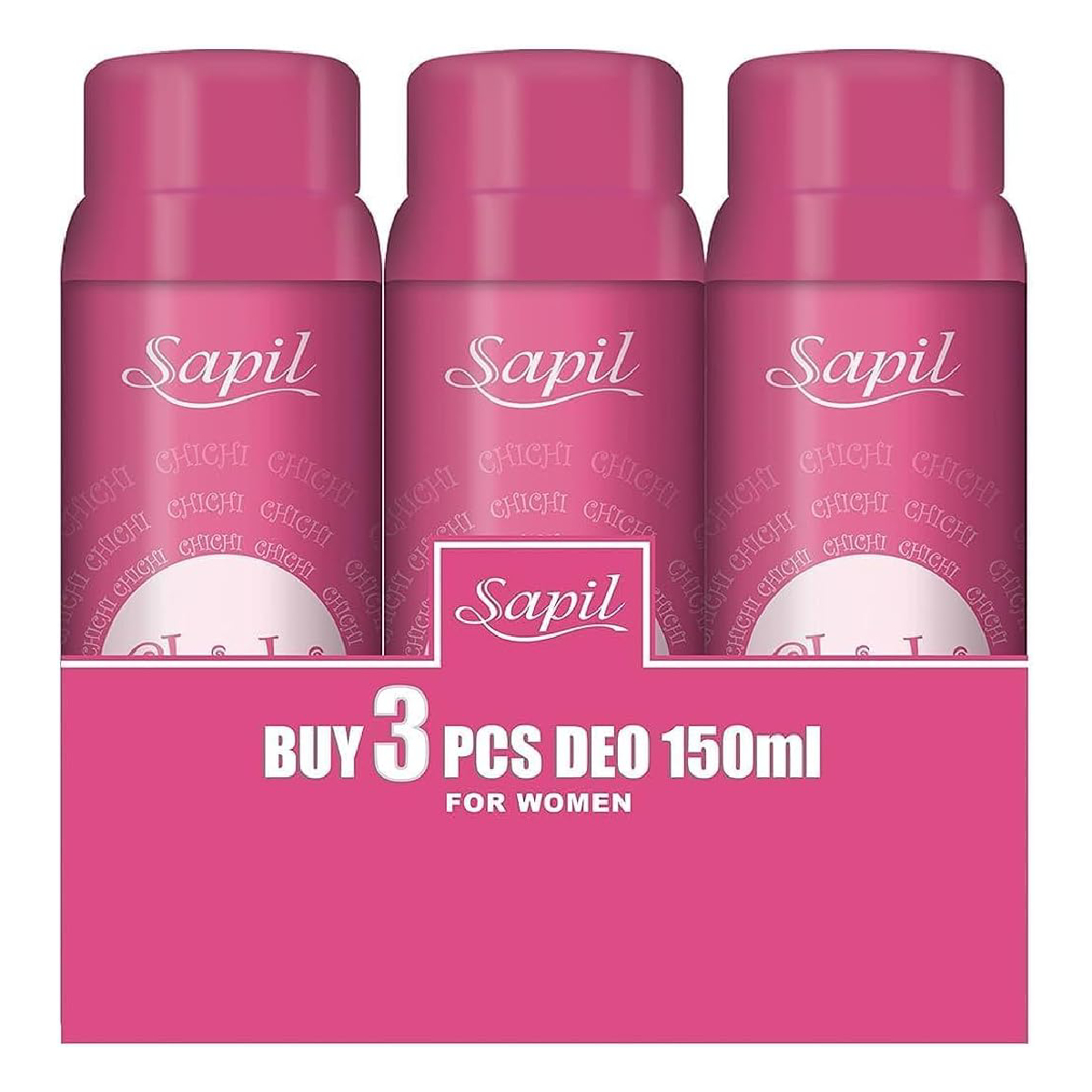 Sapil Chichi Perfumed Deodorant Spray For Women Value Pack 3 x 150 ml