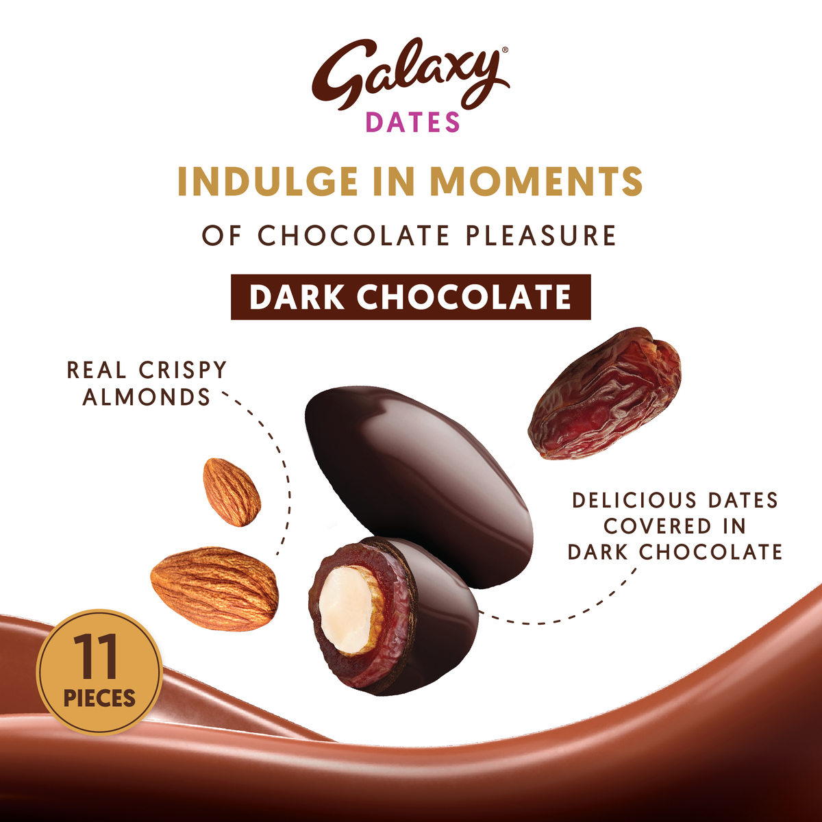 Galaxy Dates Dark Chocolate 143 g