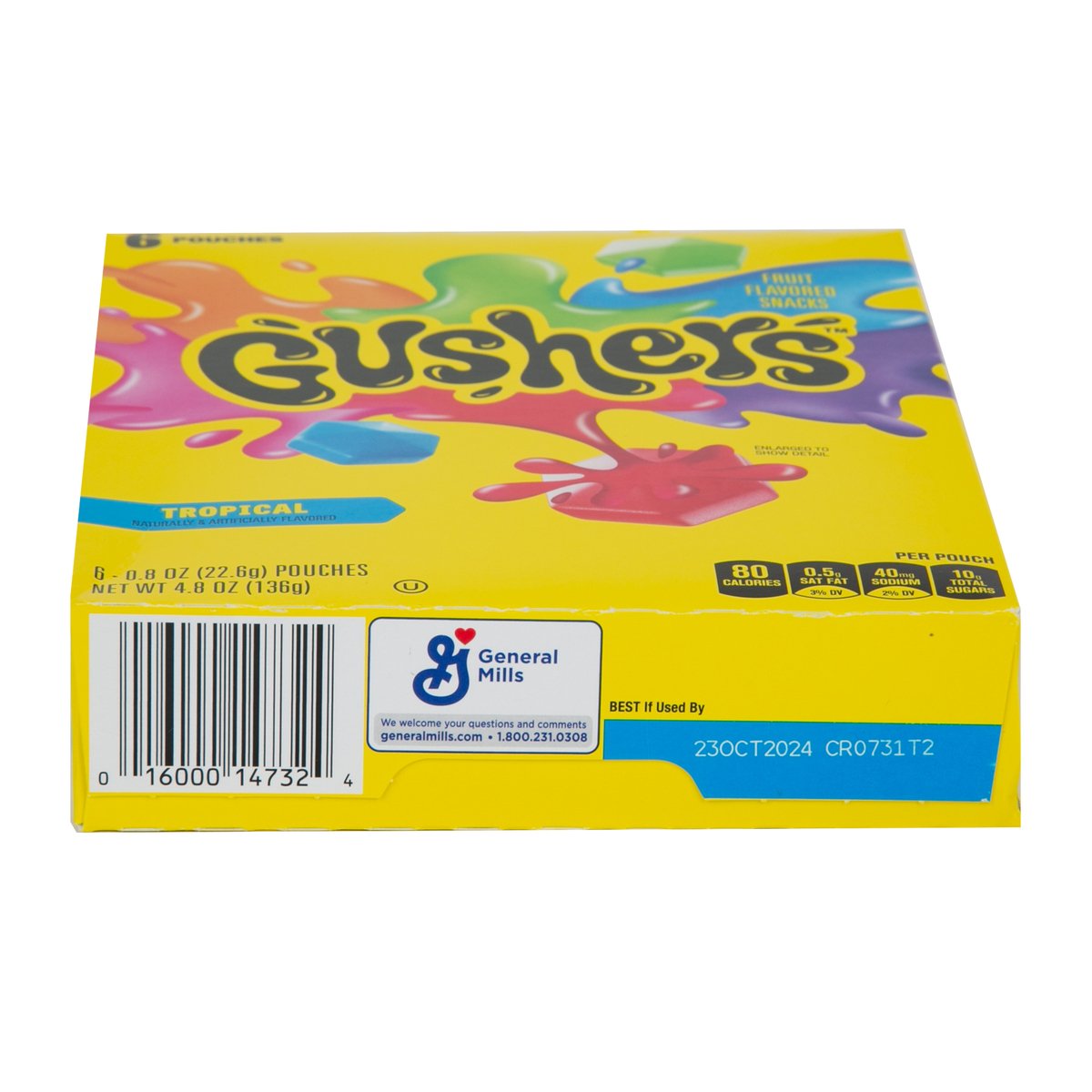 Betty Crocker Fruit Gushers Fruit Flavored Snacks 136 g