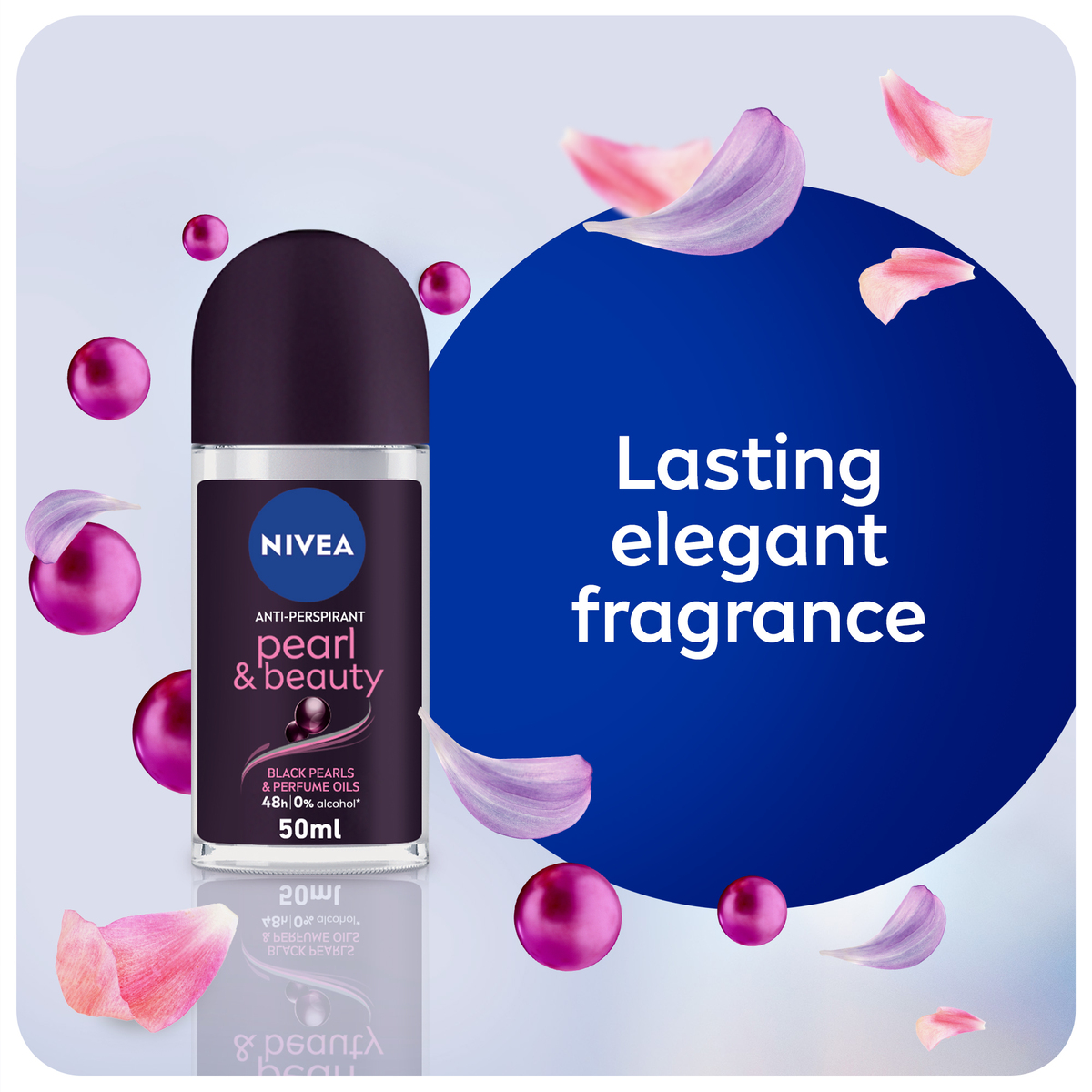 Nivea Antiperspirant Roll-on for Women Pearl & Beauty Black 50 ml