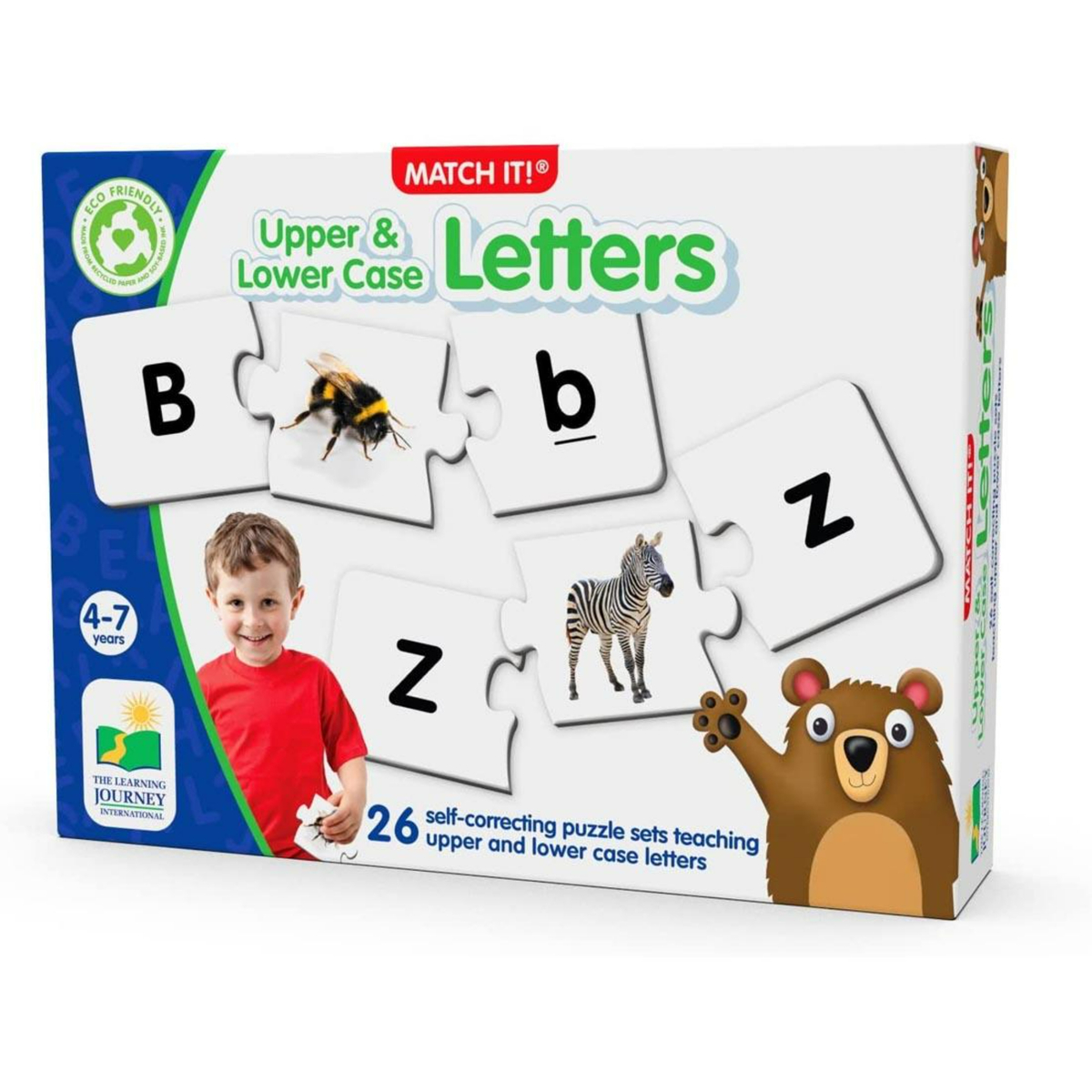 The Learning Journey Match It! Upper and Lower Case Letters puzzle, 26 pcs, Assorted, 117347