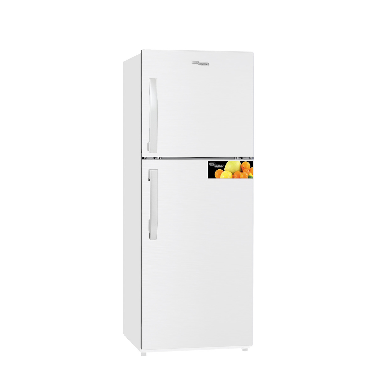 Super General Double Door Refrigerator, 220 L, White, SGR255 