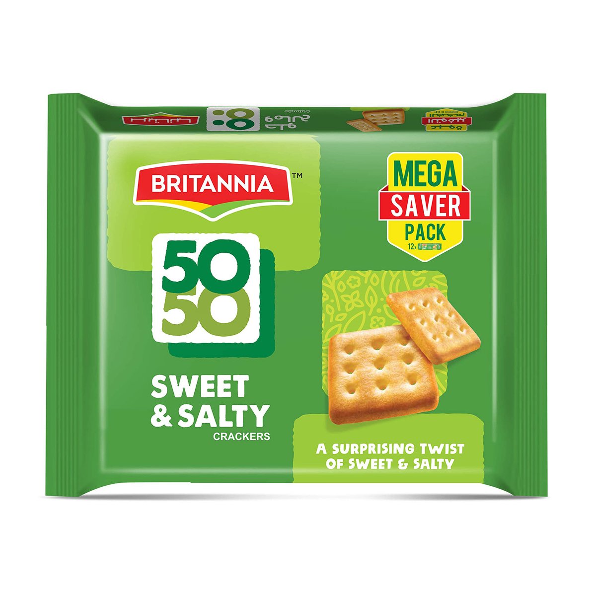 Britannia 50-50 Sweet & Salty Crackers 12 x 71 g