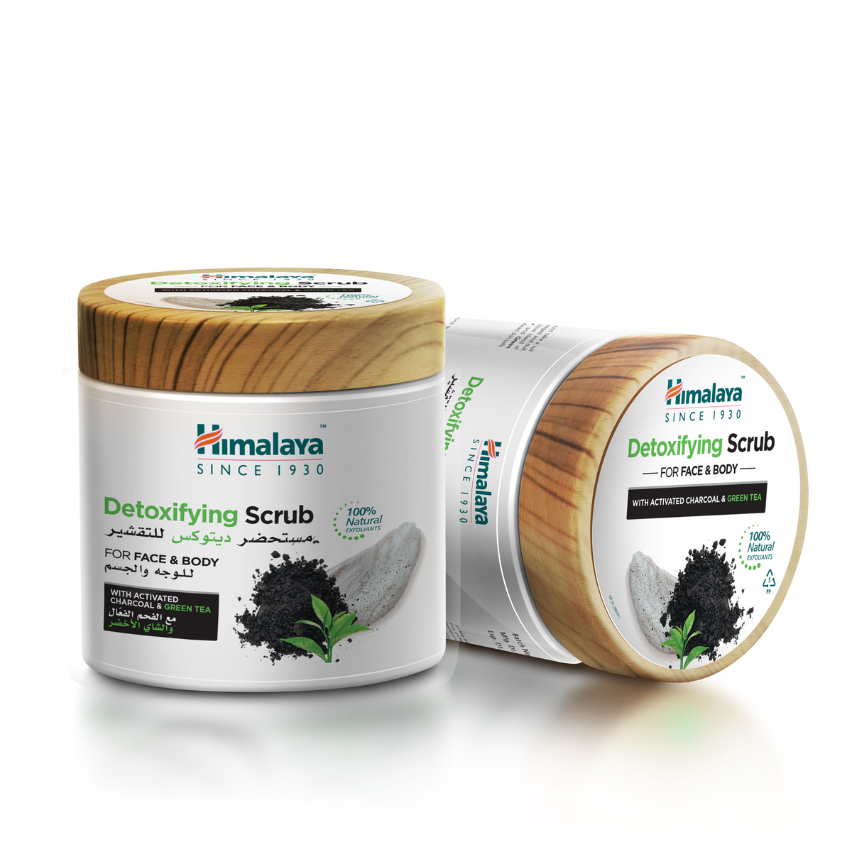 Himalaya Detoxifying Scrub With Activated Charcoal & Green Tea For Face & Body 450 g