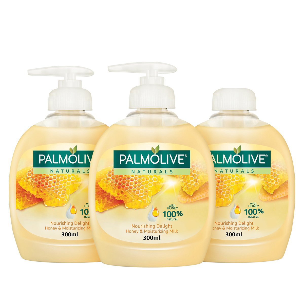 Palmolive Honey & Moisturizing Milk Liquid Hand Soap 3 x 300 ml