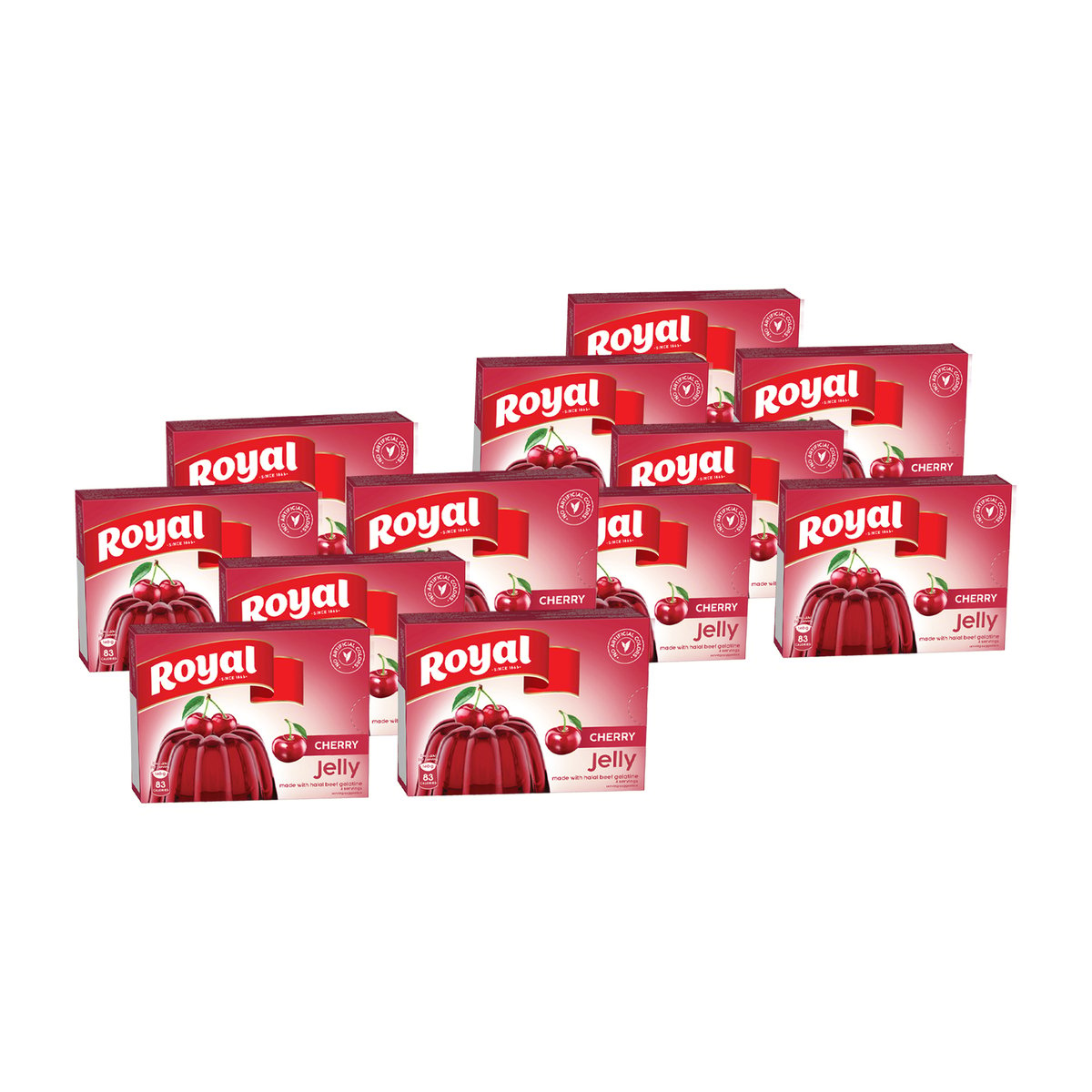 Royal Cherry Flavour Jelly 12 x 85 g