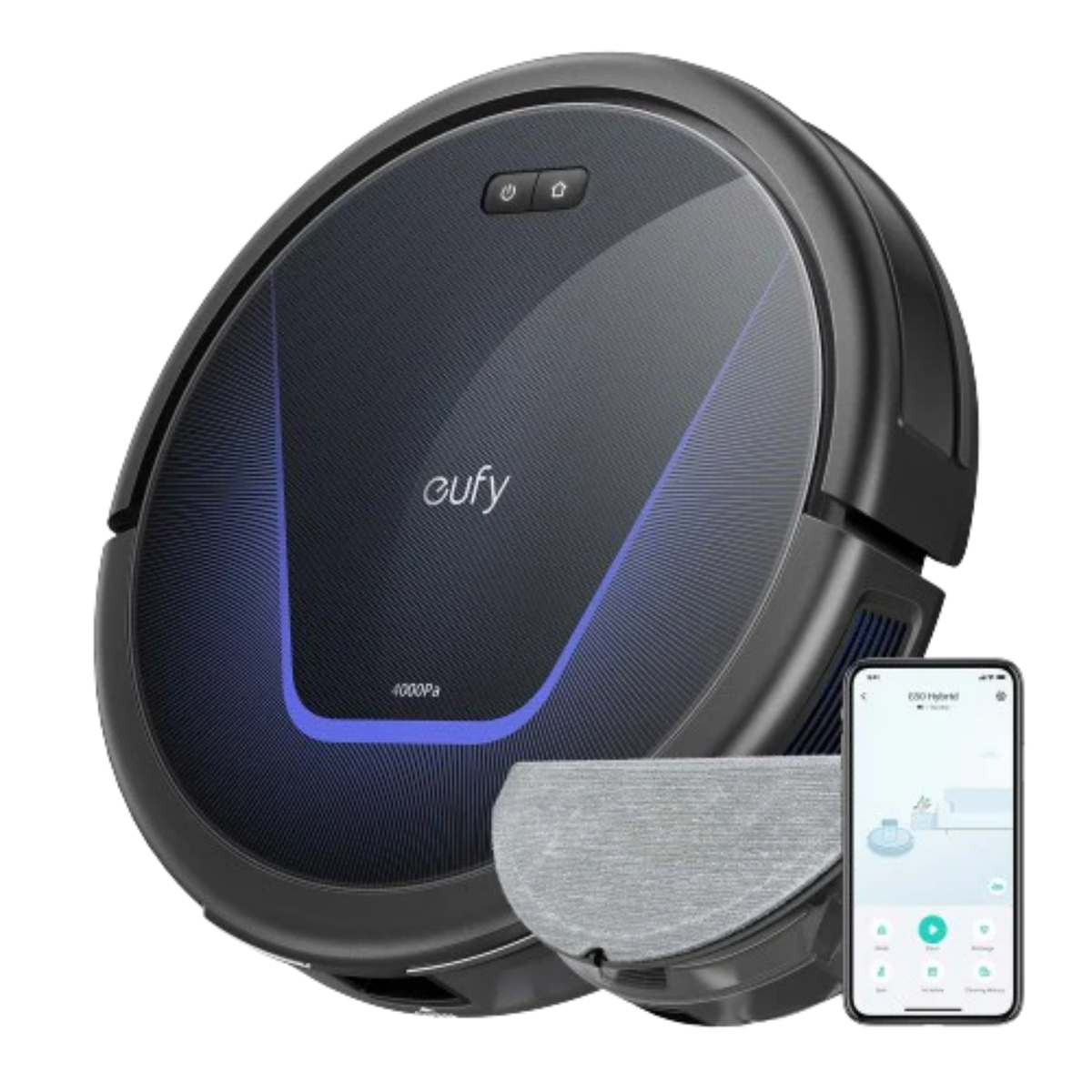 Eufy G50 Hybrid Robotic Vacuum Cleaner, Black