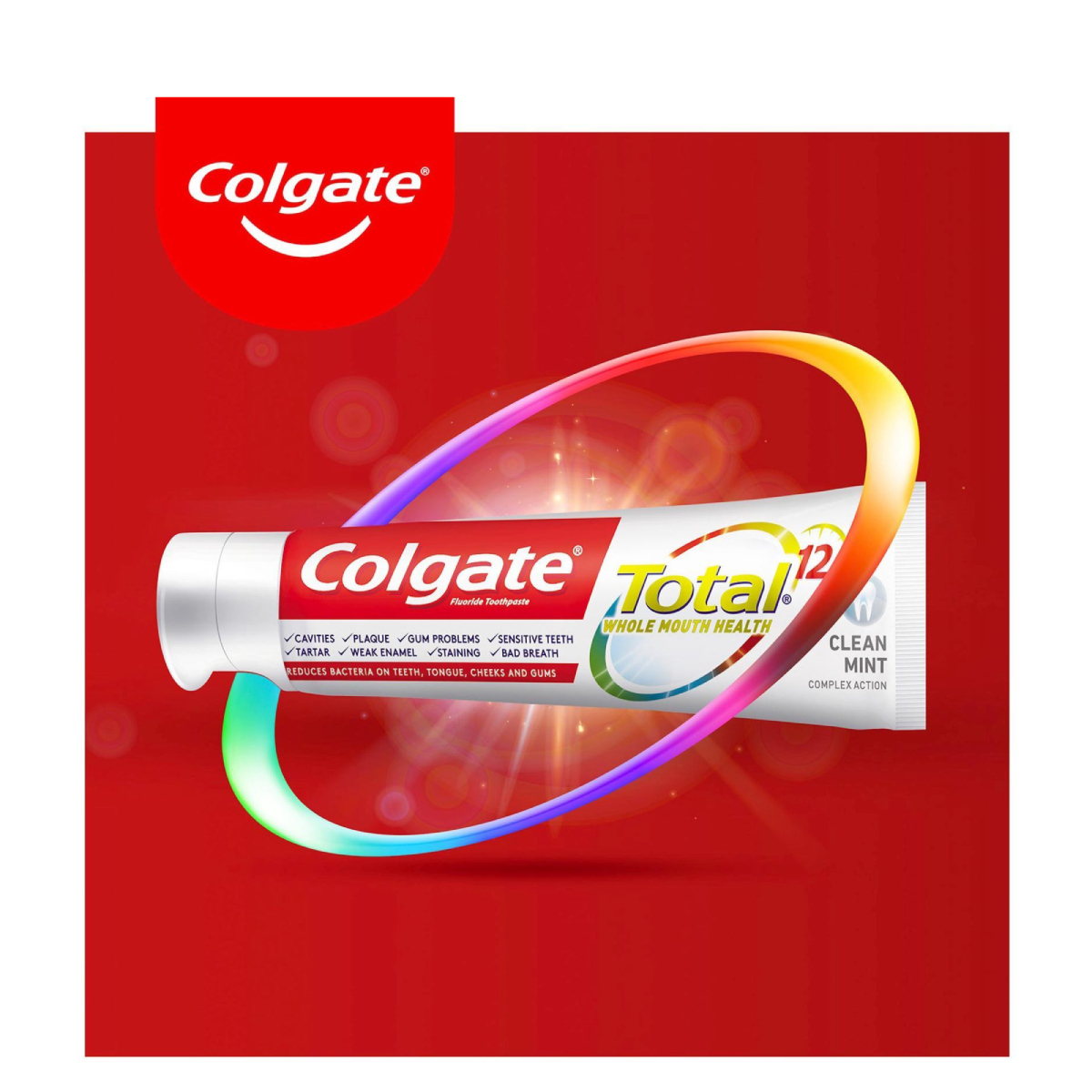 Colgate Total 12 Clean Mint Toothpaste 2 x 75 ml