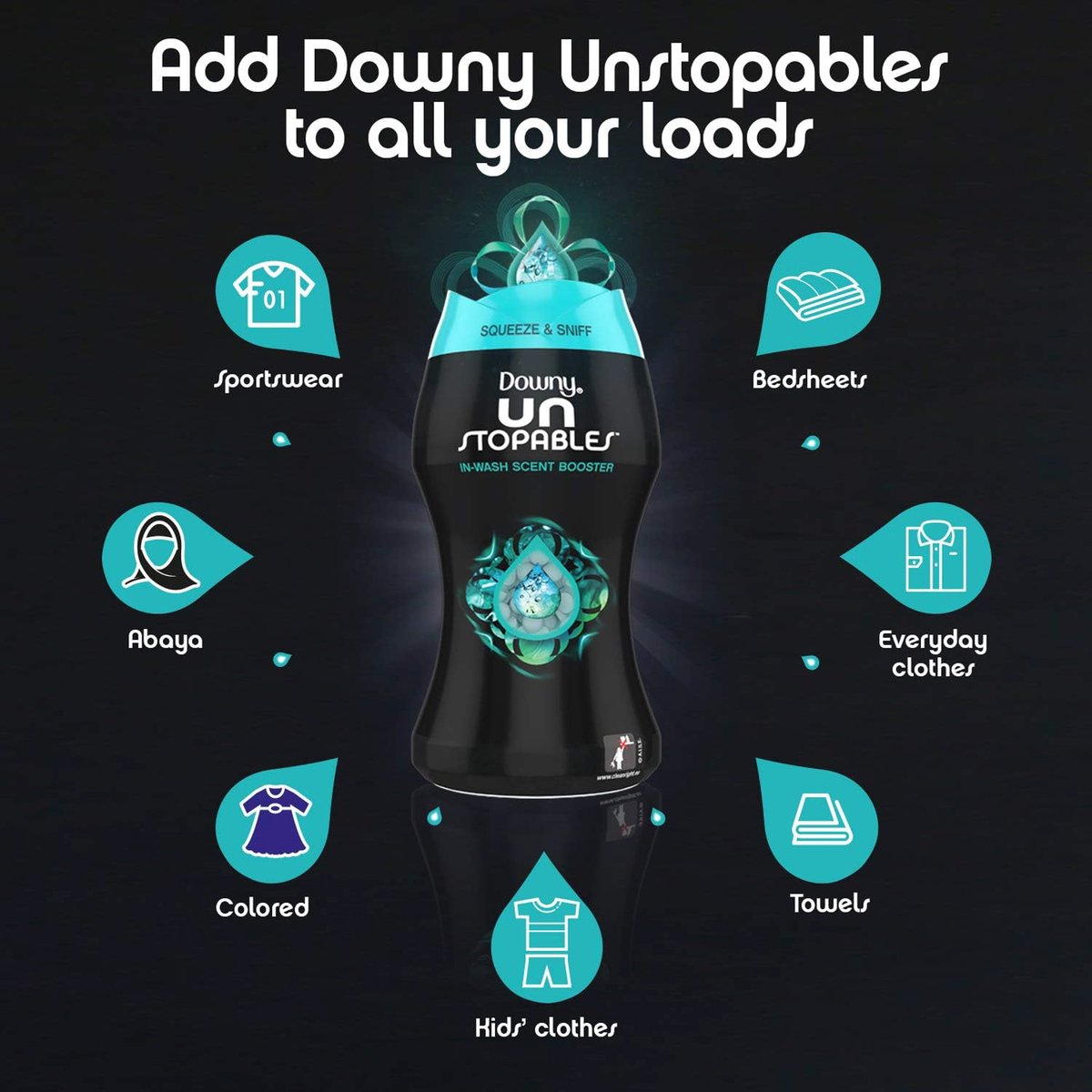 Downy Unstopables Freshness Beads Fabric Softener Value Pack 190 g