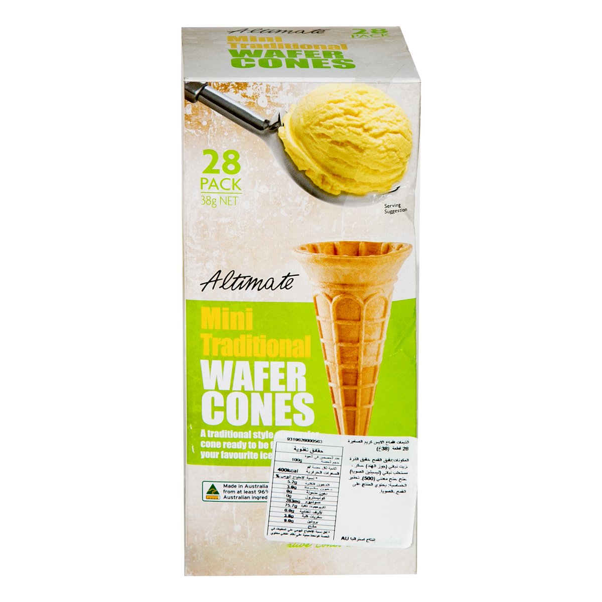 Altimate Mini Traditional Wafer Cones 28 pcs