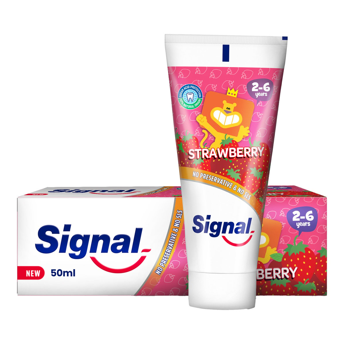 Signal Kids Toothpaste Strawberry For 2-6 Years 50 ml