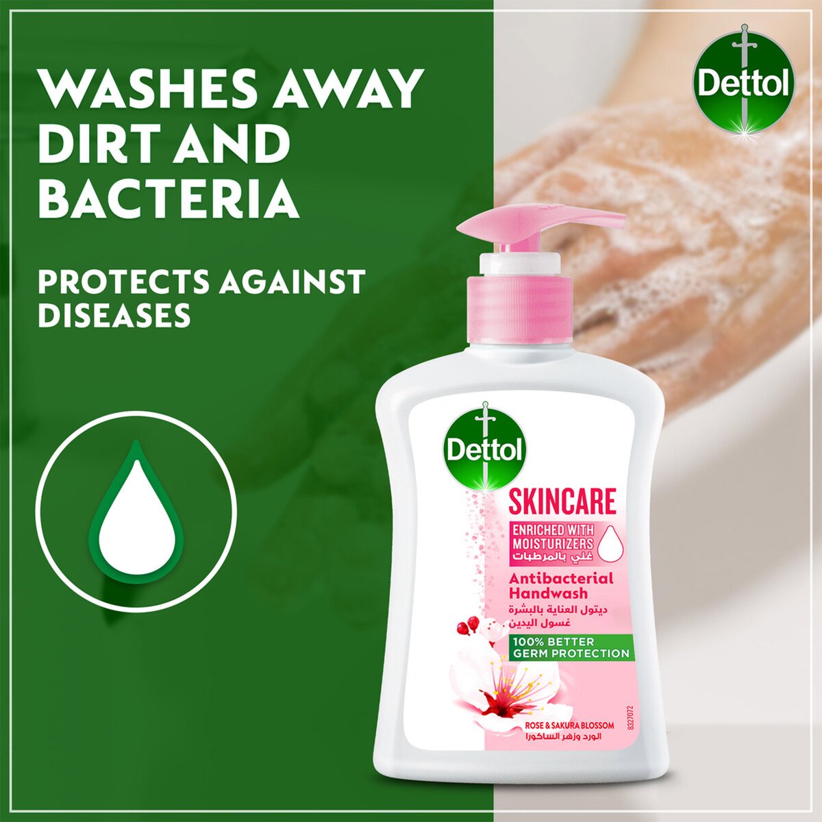 Dettol Skincare Antibacterial Hand Wash Value Pack 2 x 400 ml
