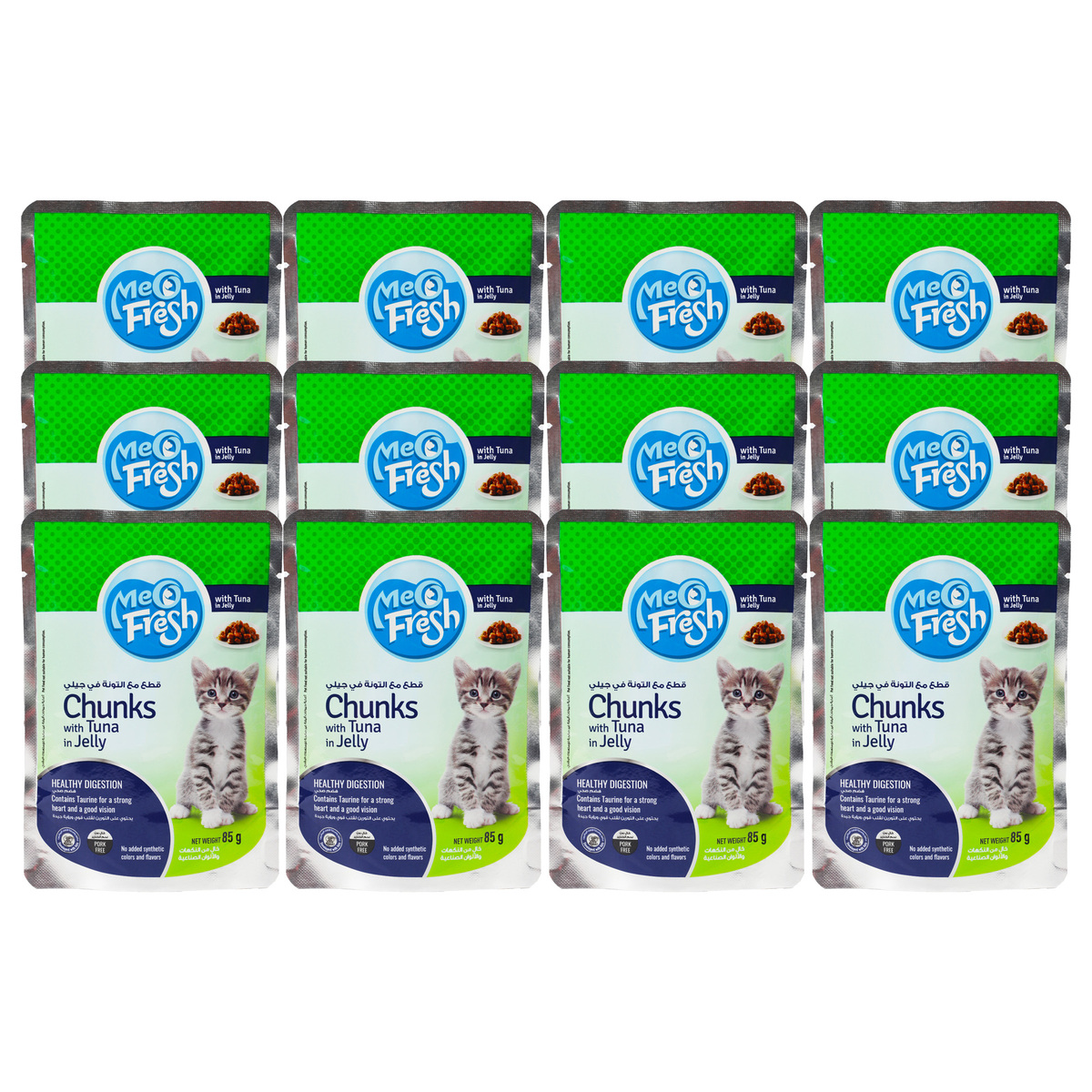 Meo Fresh Chunks With Tuna In Jelly For Kitten 12 x 85 g