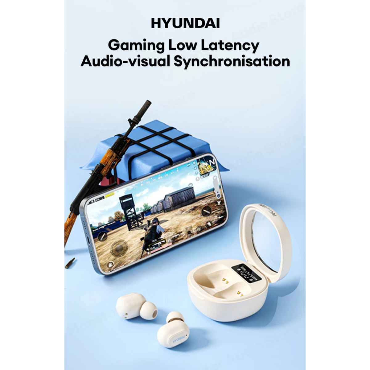 Hyundai HY-T11 True Wireless Earbuds White