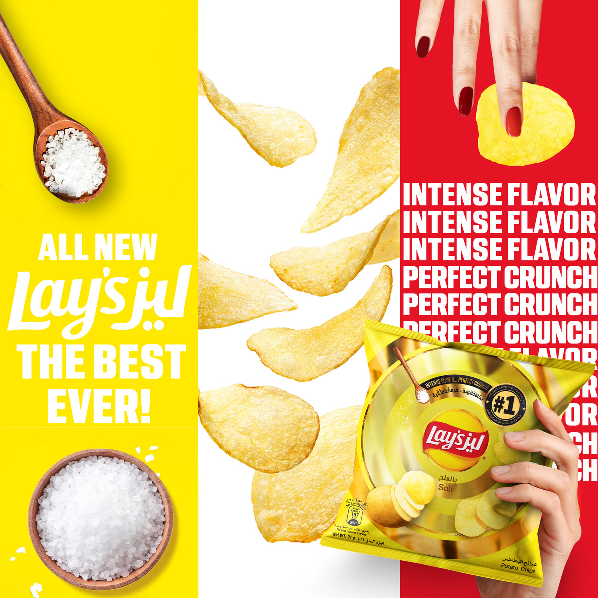 Lay's Salted Chips 12 x 21 g