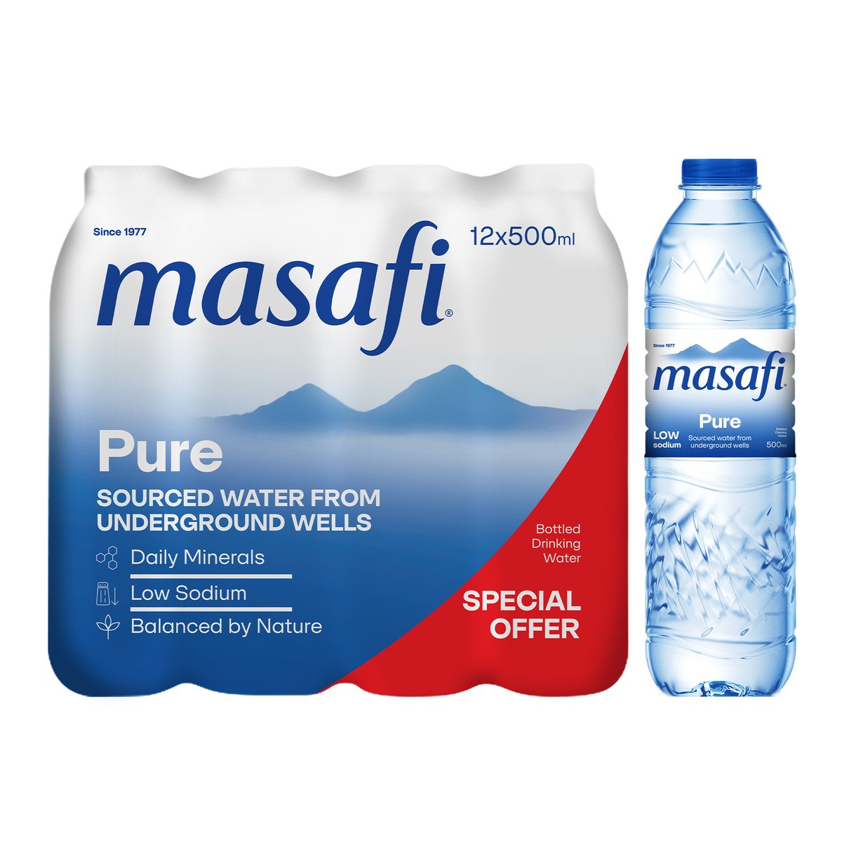 Masafi Drinking Water 12 x 500 ml