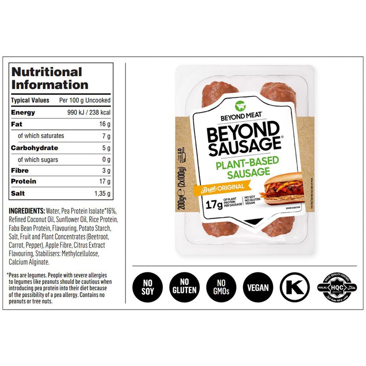 Beyond Meat Original Beyond Sausage 2 x 100 g