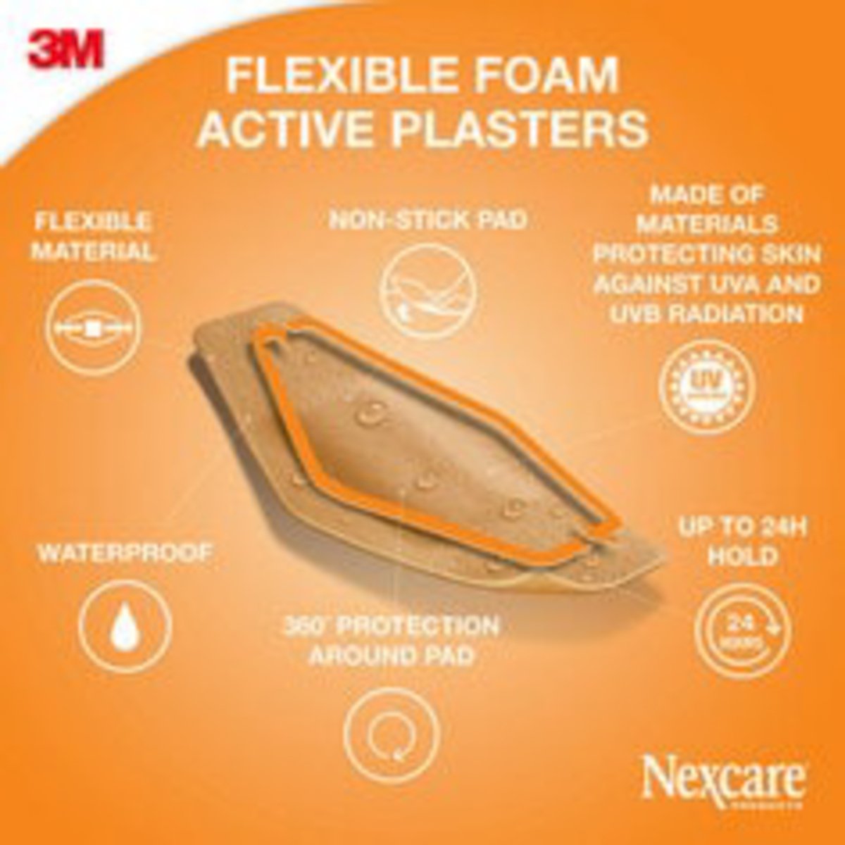 Nexcare 3M Active 360 Bandage Assorted 44 pcs