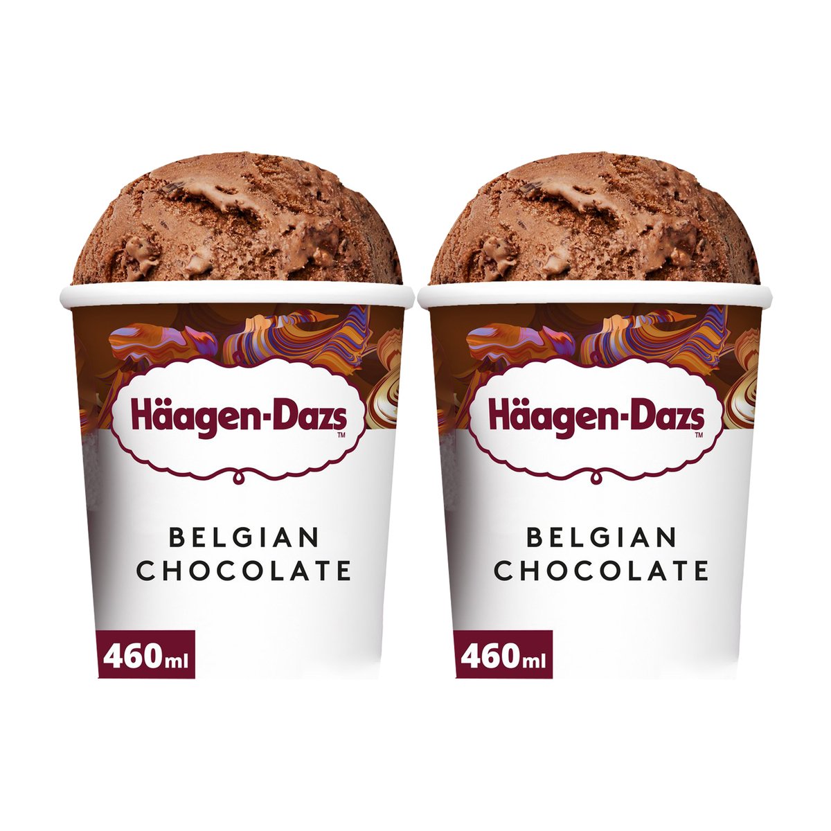 Haagen Dazs Belgian Chocolate Ice Cream Value Pack 2 x 460 ml