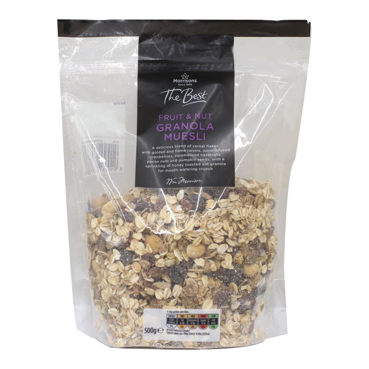 Morrisons The Best Fruit & Nut Granola Muesli 500 g