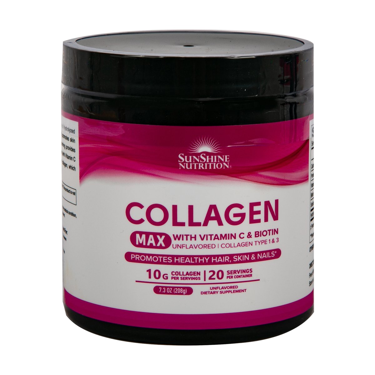 Sunshine Nutrition Collagen Max With Vitamin C & Biotin Unflavored 208 g