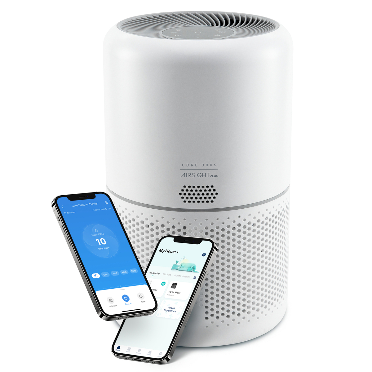 Levoit Smart Air Purifier, 50m² Room Coverage, White, Core 300S