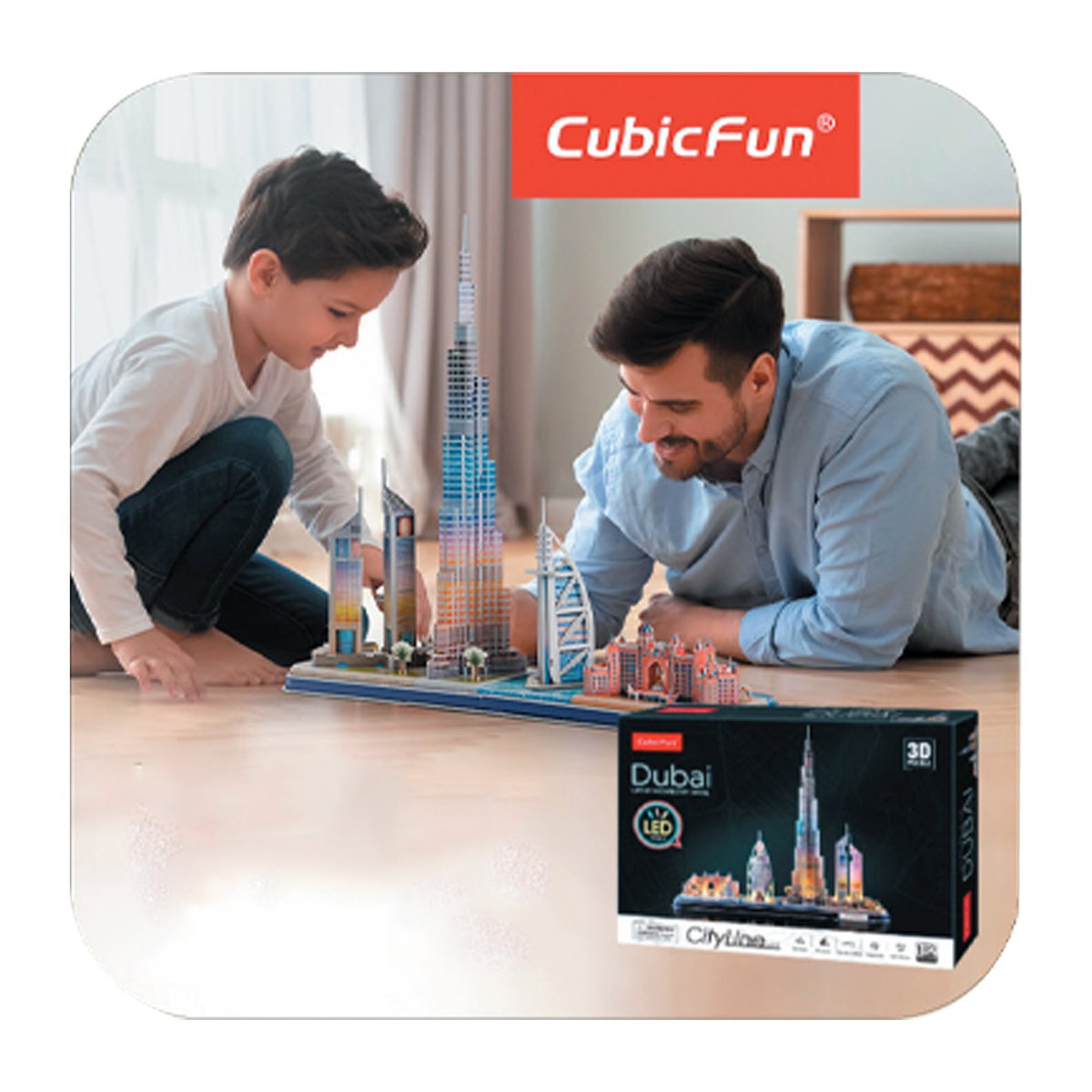 Cubic Fun Battery Operated City Line 3D Puzzle 182pcs L523H Online at Best  Price | Educational | Lulu UAE