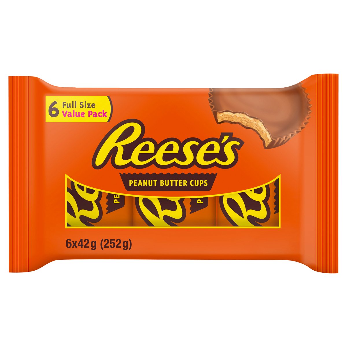 Reese's Chocolate Peanut Butter Cups 6 Pack 252 g