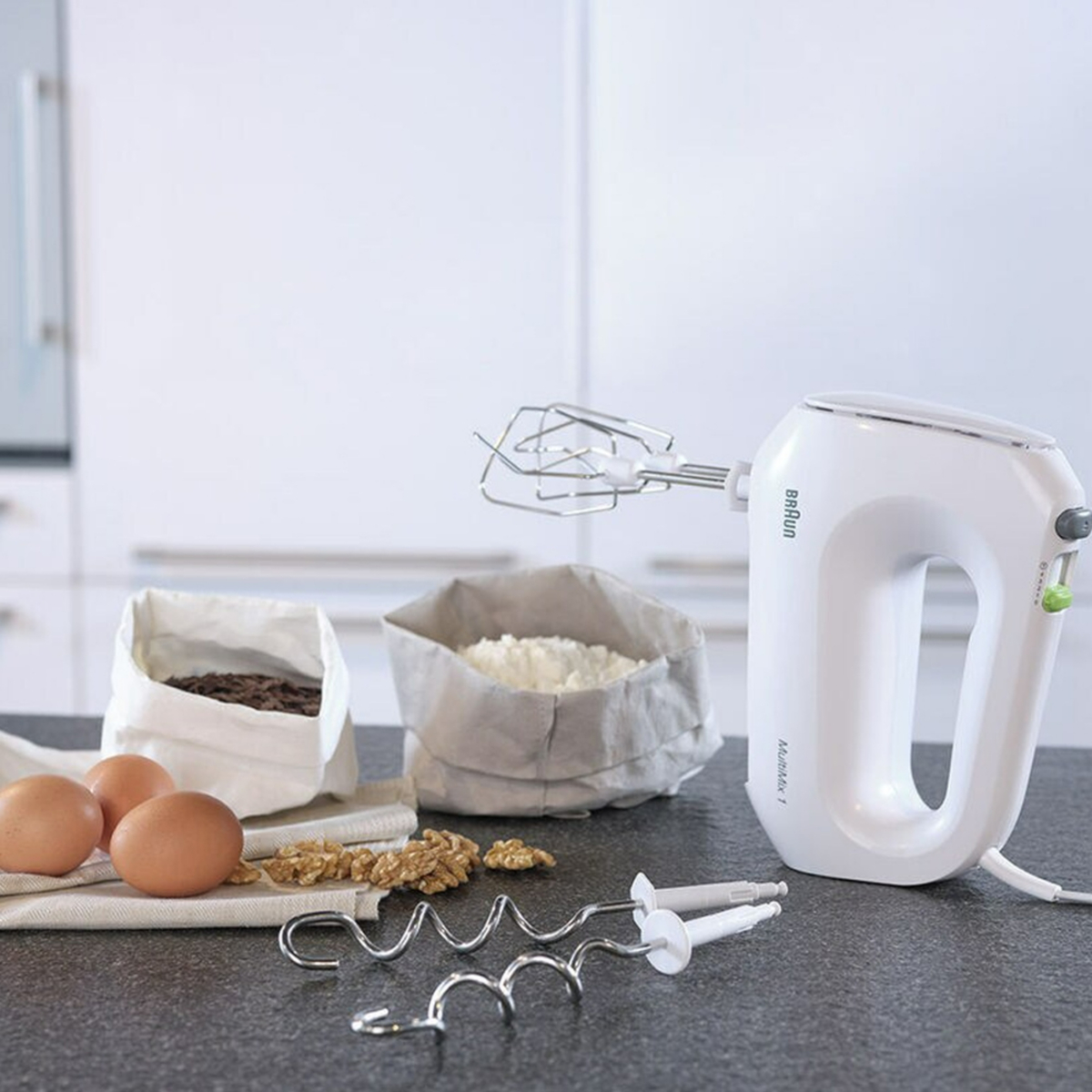 Braun Hand Mixer, 400W, White, HM1010WH