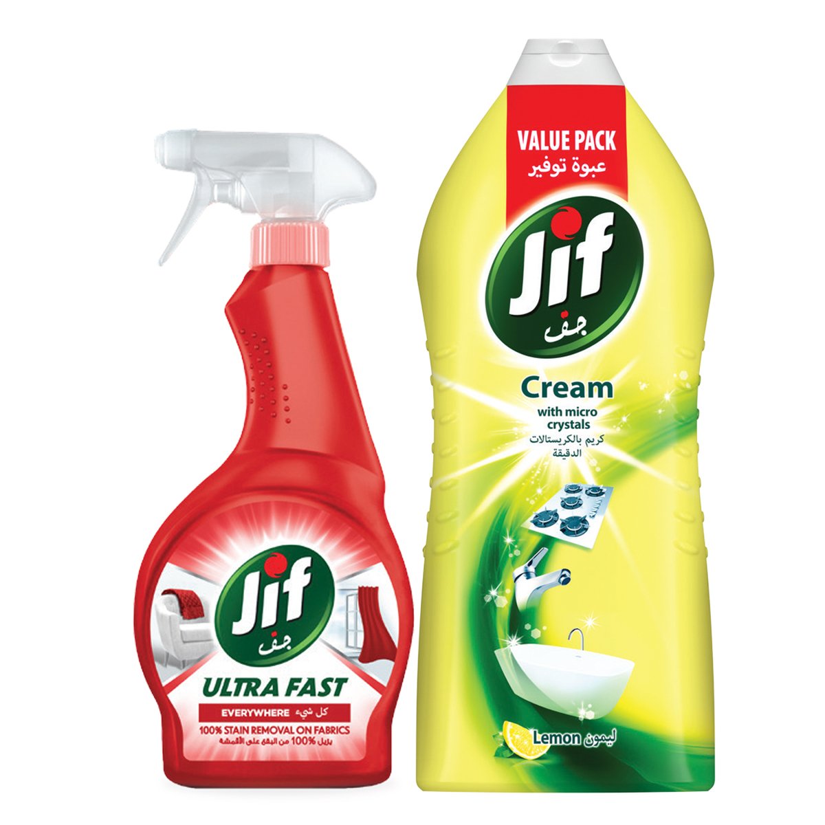 Jif Cream Lemon 1.5 Litres + Ultra Spray 460 ml