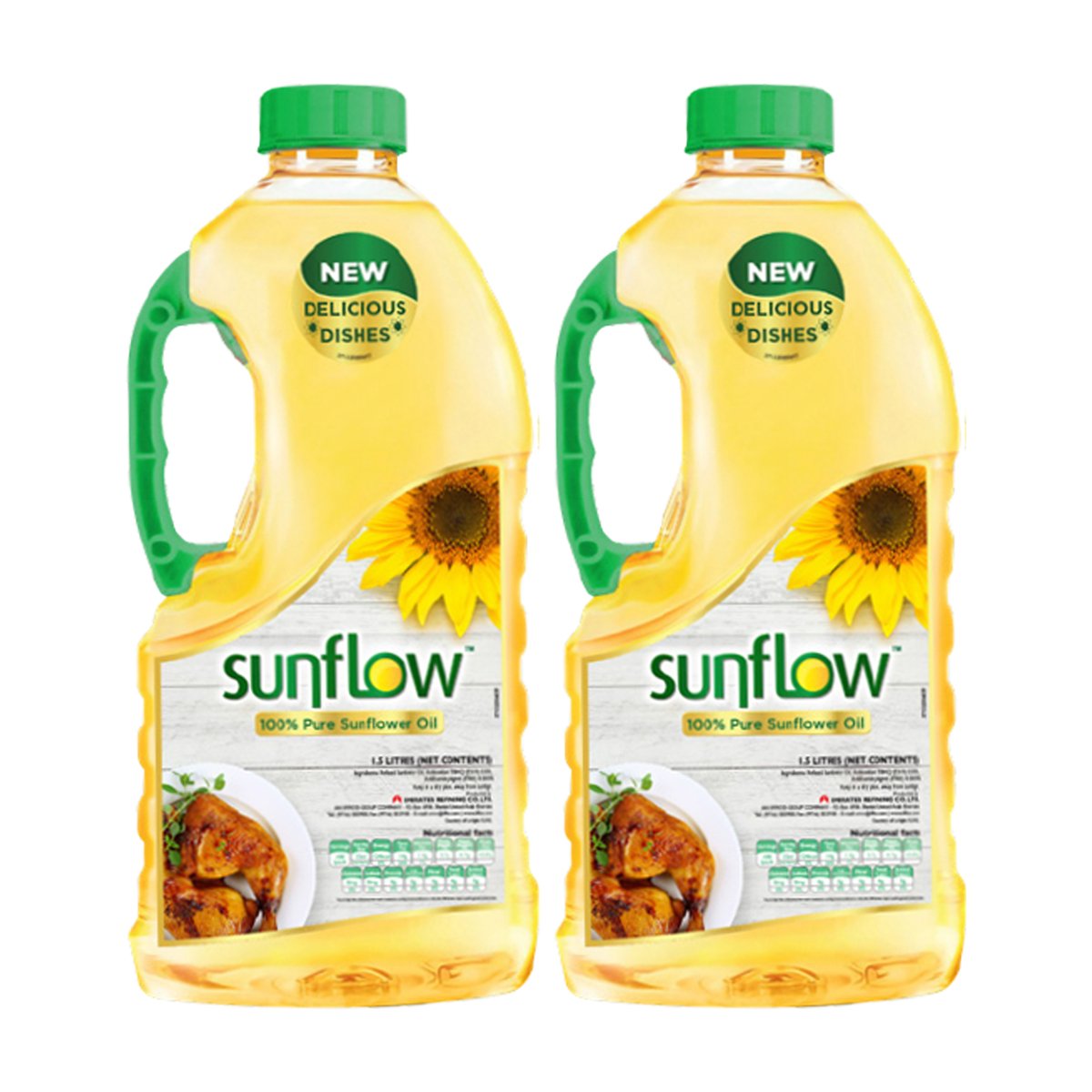 Sunflow Pure Sunflower Oil 2 x 1.5 Litres