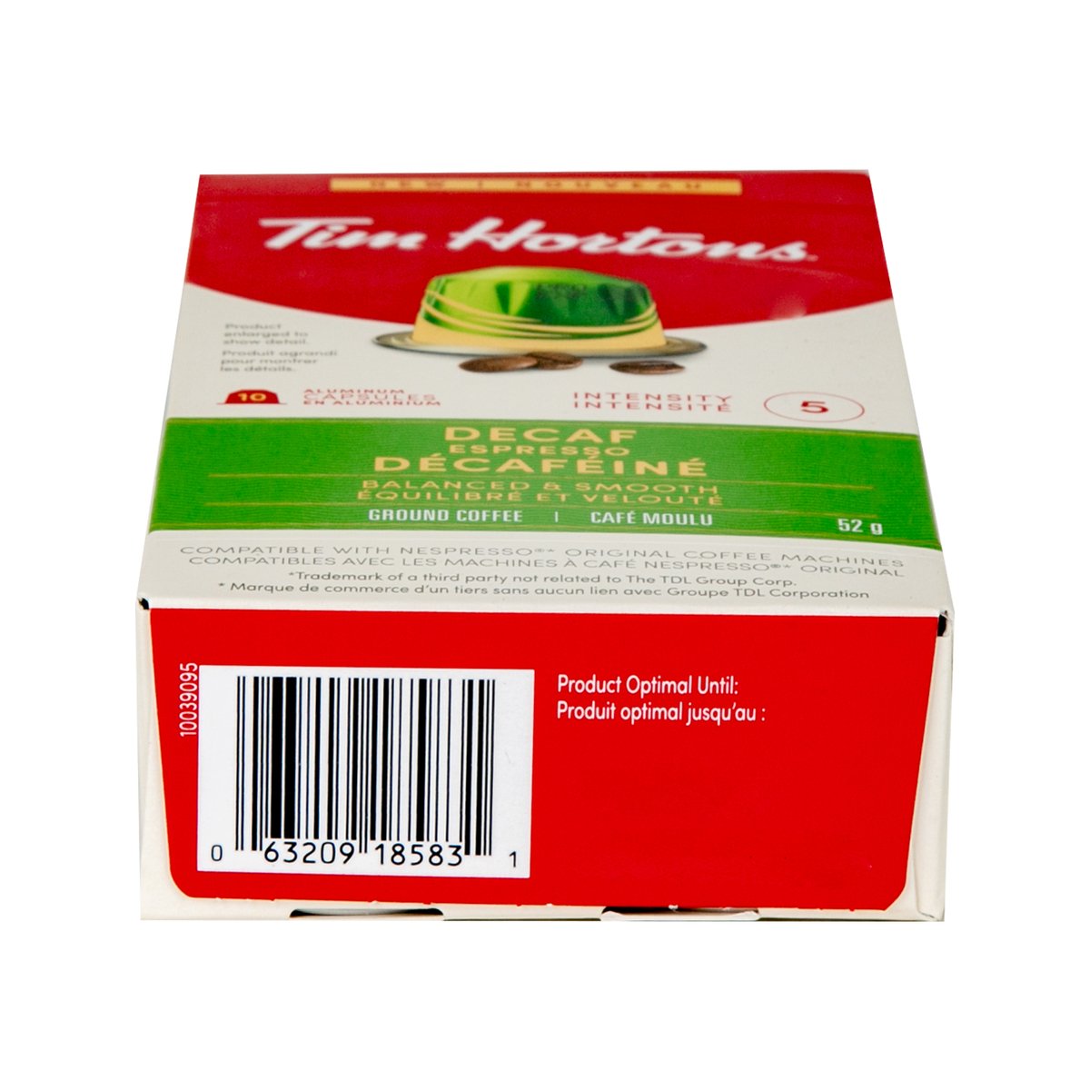 Tim Hortons Decaf Espresso Coffee Capsules 52 g