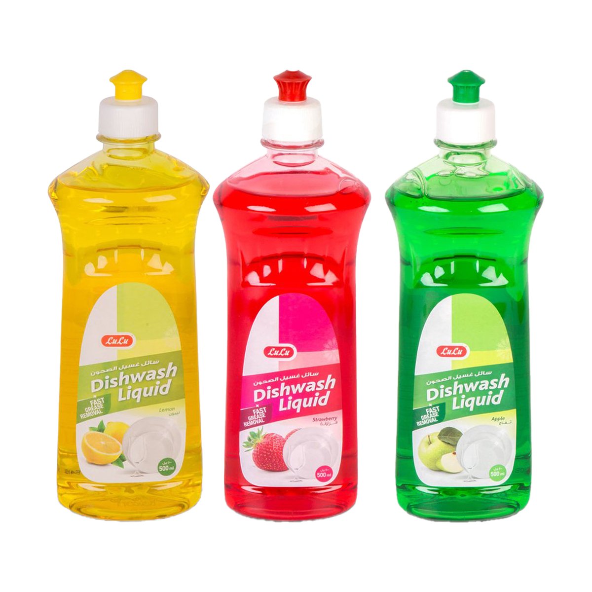 LuLu Dishwashing Liquid Assorted 3 x 500 ml