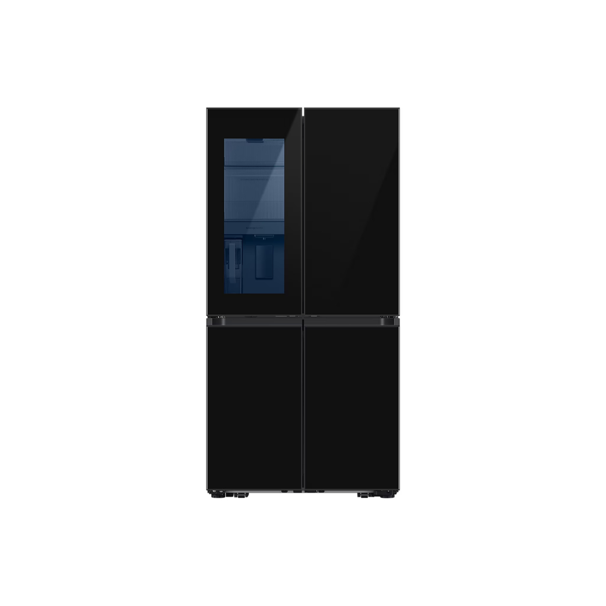 Samsung Bespoke French Door Refrigerator with See-thru Door, 548 L, Clean Black, RF65DB975E22AE