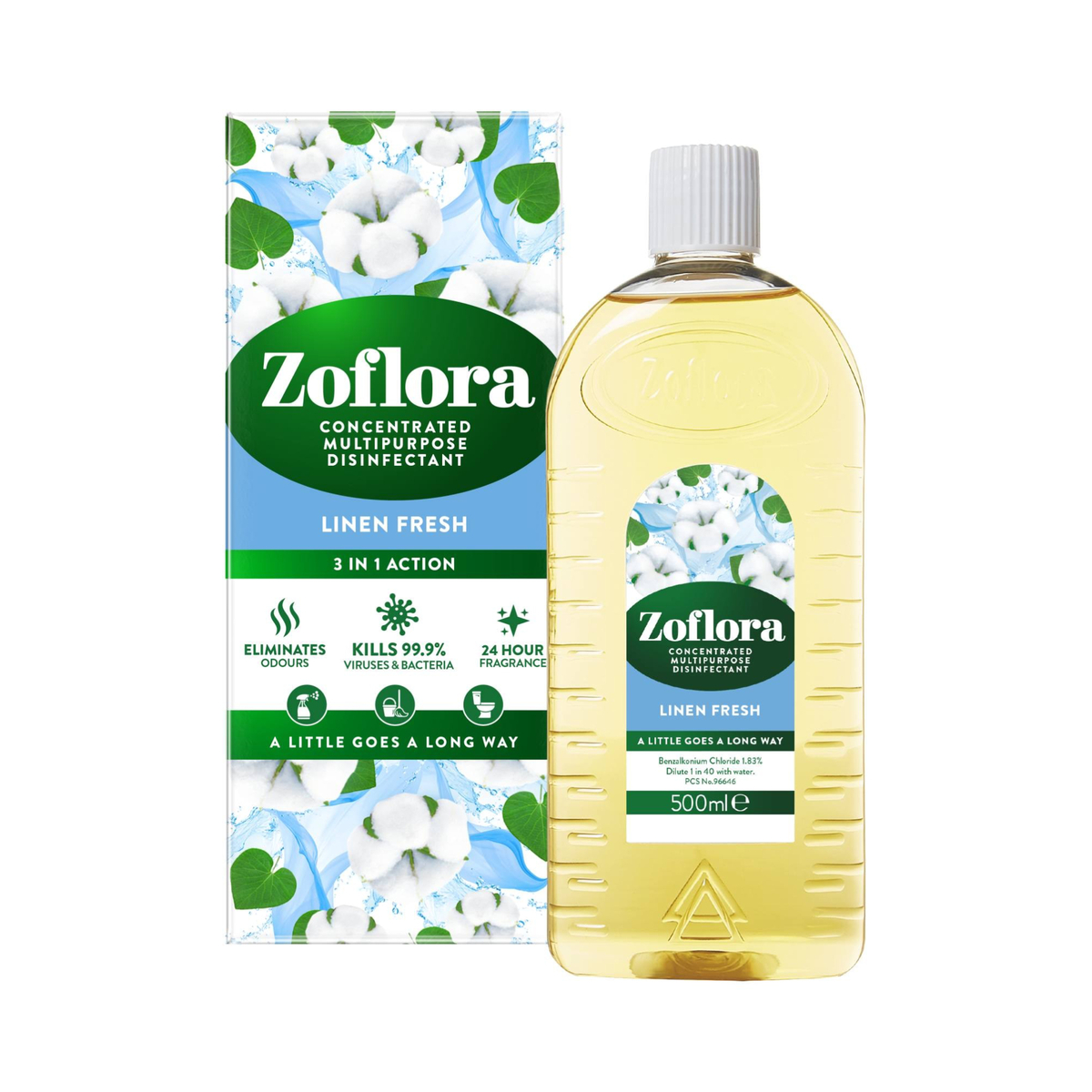 Zoflora Linen Fresh Concentrated Multipurpose Disinfectant 500 ml