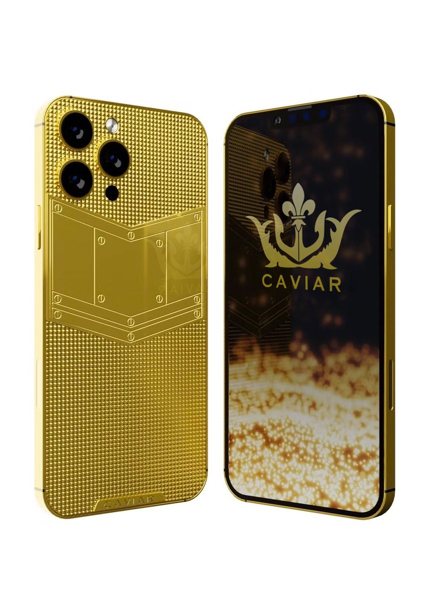 Caviar Luxury 24k Gold Customized Iphone 14 Pro Max 512 Gb Phyramid