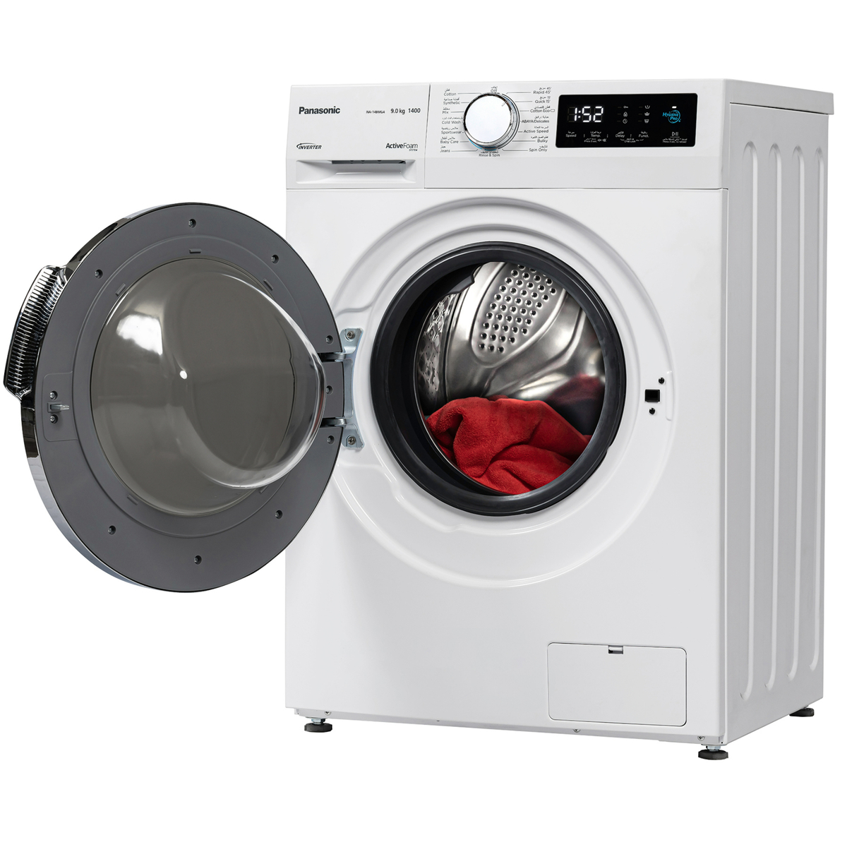 Panasonic Front Load Washing Machine, 9 kg, 1400 RPM, NA149MG4WAE