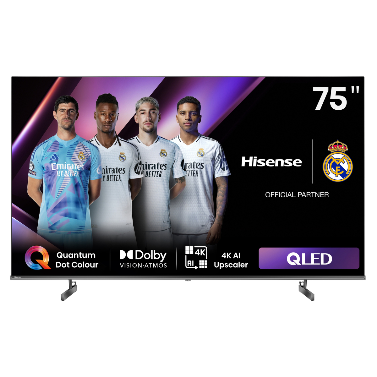 هايسنس تلفاز QLED ذكي 4K 75 بوصة، 75Q6N