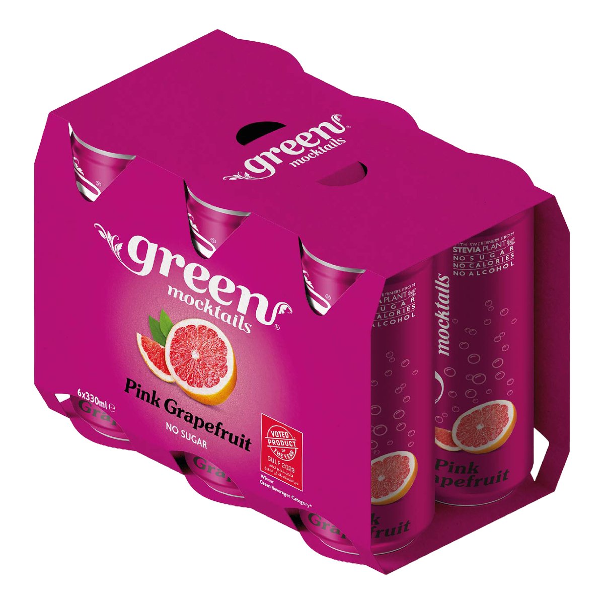 Green Mocktails Pink Grapefruit Drink 330 ml