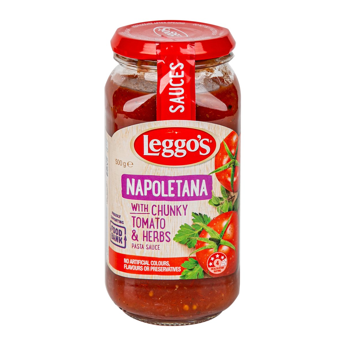 Leggo's Napoletana with Chunky Tomato Herbs Pasta Sauce 500 g