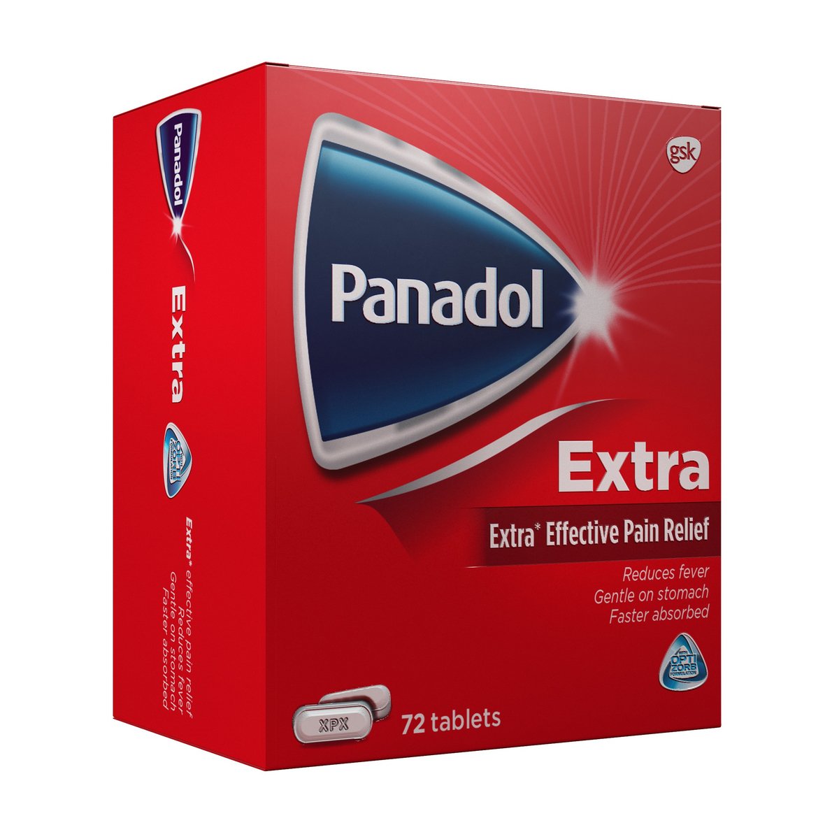 Panadol Extra with Optizorb 72 Tablets